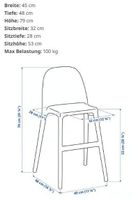 URBAN Kinderstuhl (IKEA) weiss