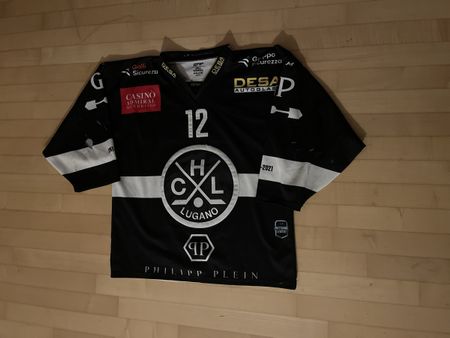 HC Lugano HCL Gameworn Trikot Jersey Maglia 2020/21