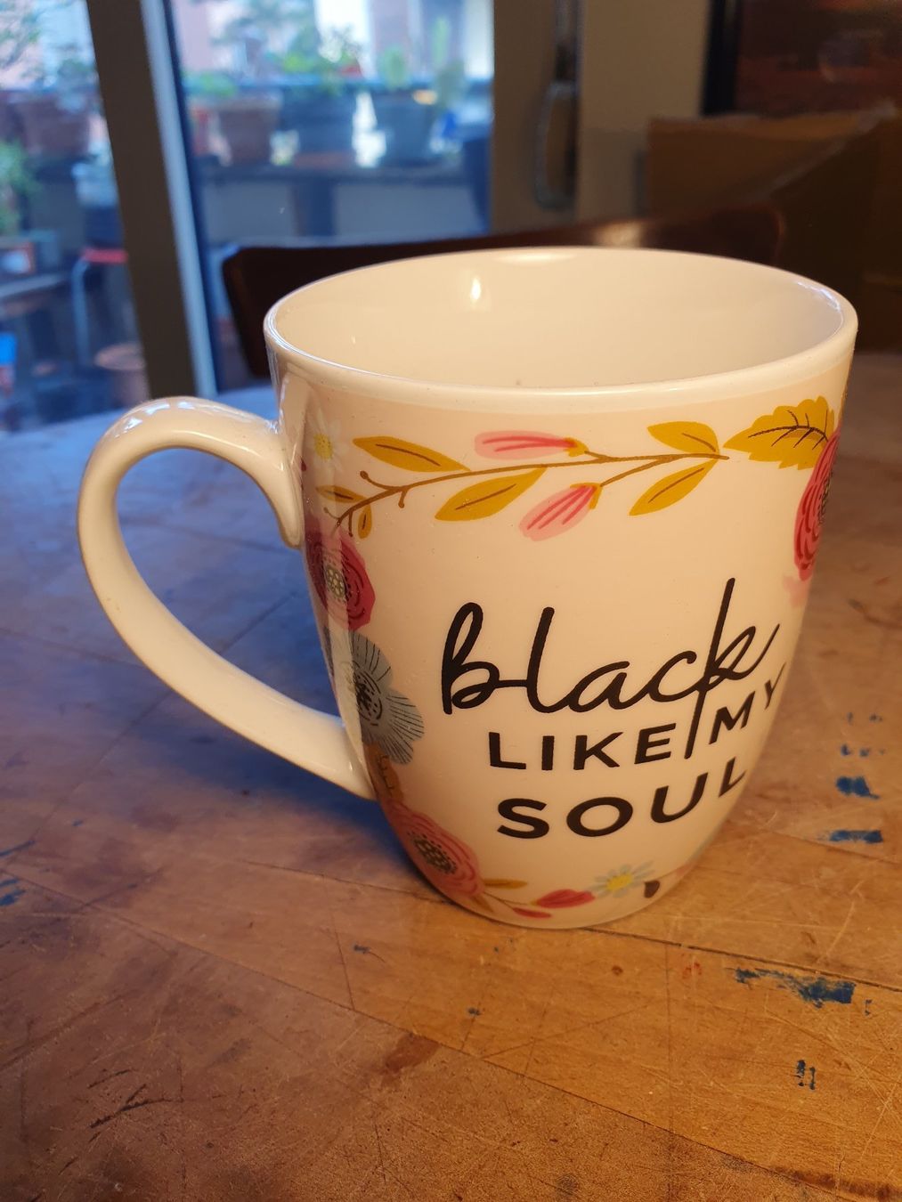 Tassen: Kaffeetasse Black Like My Soul – Gebraucht aus Zürich von loosebone 1