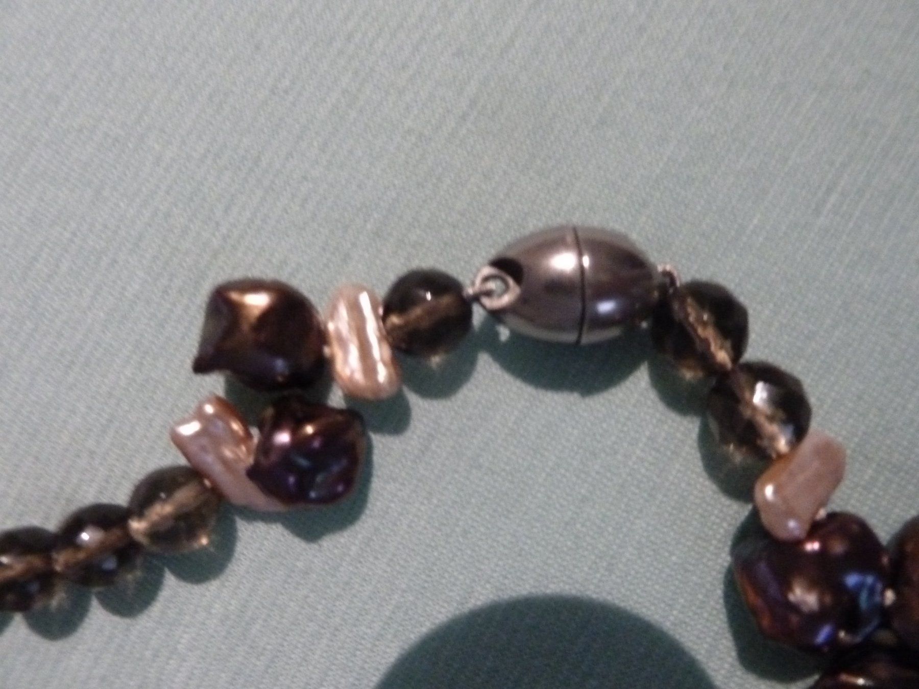 Ketten: Perlen Schmuck Perlen Rauchquarz Collier echte  Kette – Gebraucht aus Meiringen von Lifestyle55 2