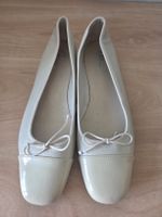 Eleganter weicher Cremeweisser Lederschuh Gr.41