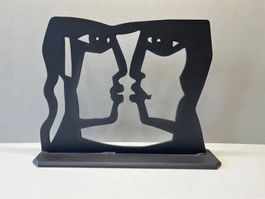Skulptur / Metall-Tafelbild von René Bürki 2014 (ID Skul305)