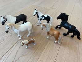Schleich Pferde-Set  6 teilig - neuwertig