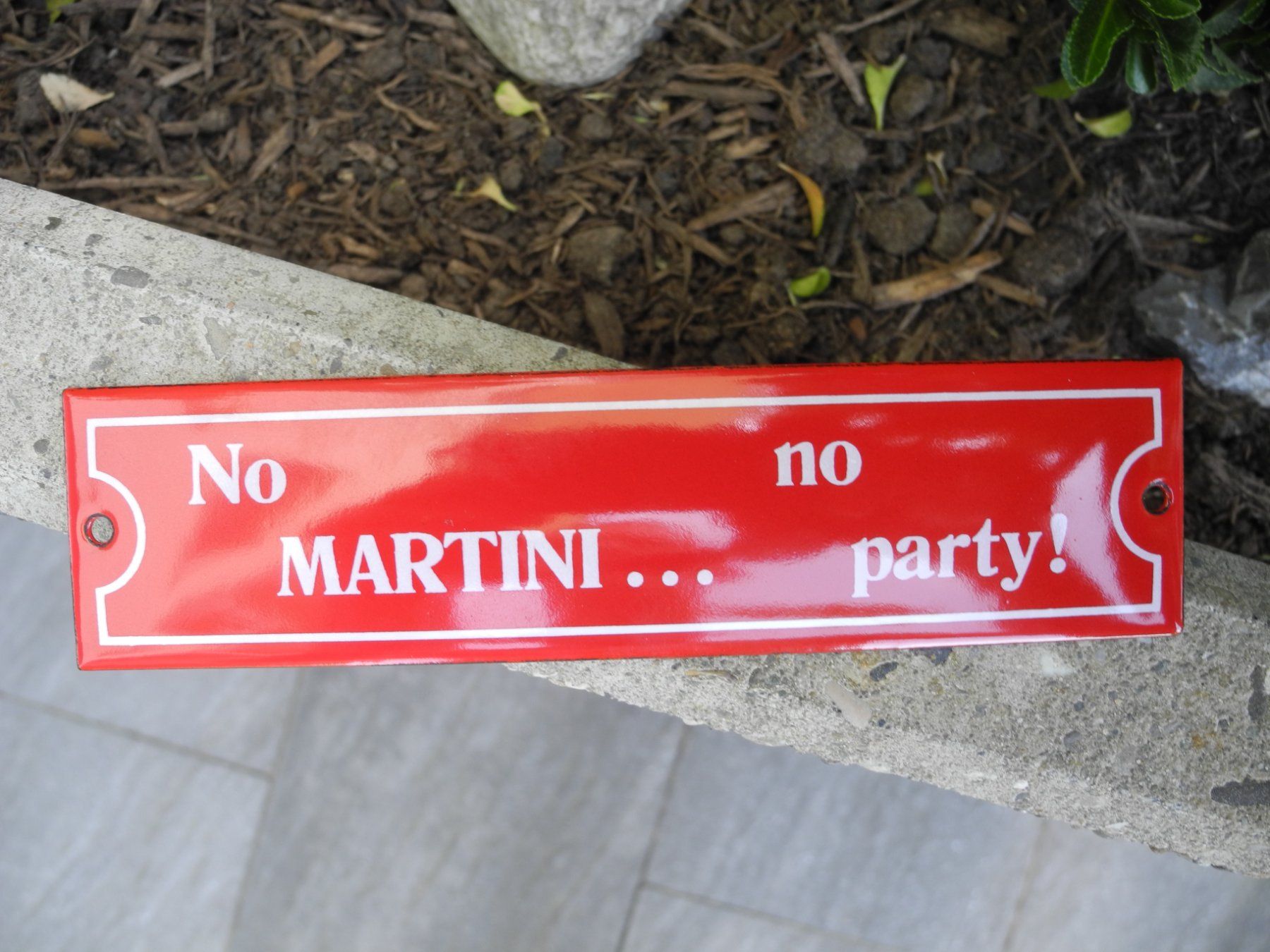 Martini Schilder: NO MARTINI NO PARTY   EMAILSCHILD – Neu (gemäss Beschreibung) aus Reinach AG von Huckleberrysix