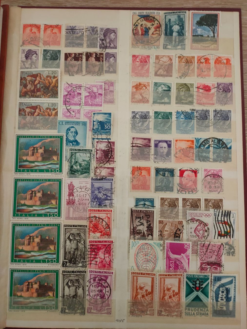 Alle Briefmarken: Briefmarkensammlung Italien, – Gebraucht aus matten b. interlaken von jfran17