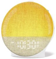 Lichtwecker Sonnenaufgang Weiss LED Nachtlicht Wecker Timer
