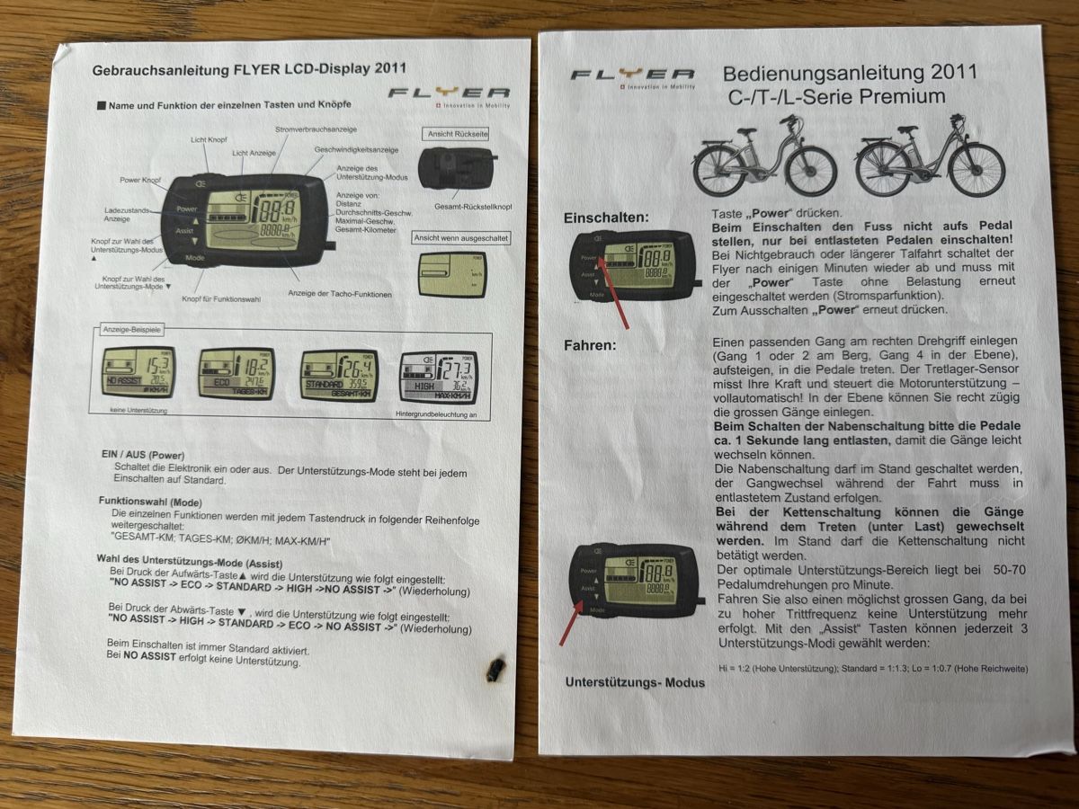 Flyer Velos: Gebrauchtes Flyer E-Bike, HS L-Serie, 2012 – Gebraucht aus Schwanden b. Brienz von Baal1 9