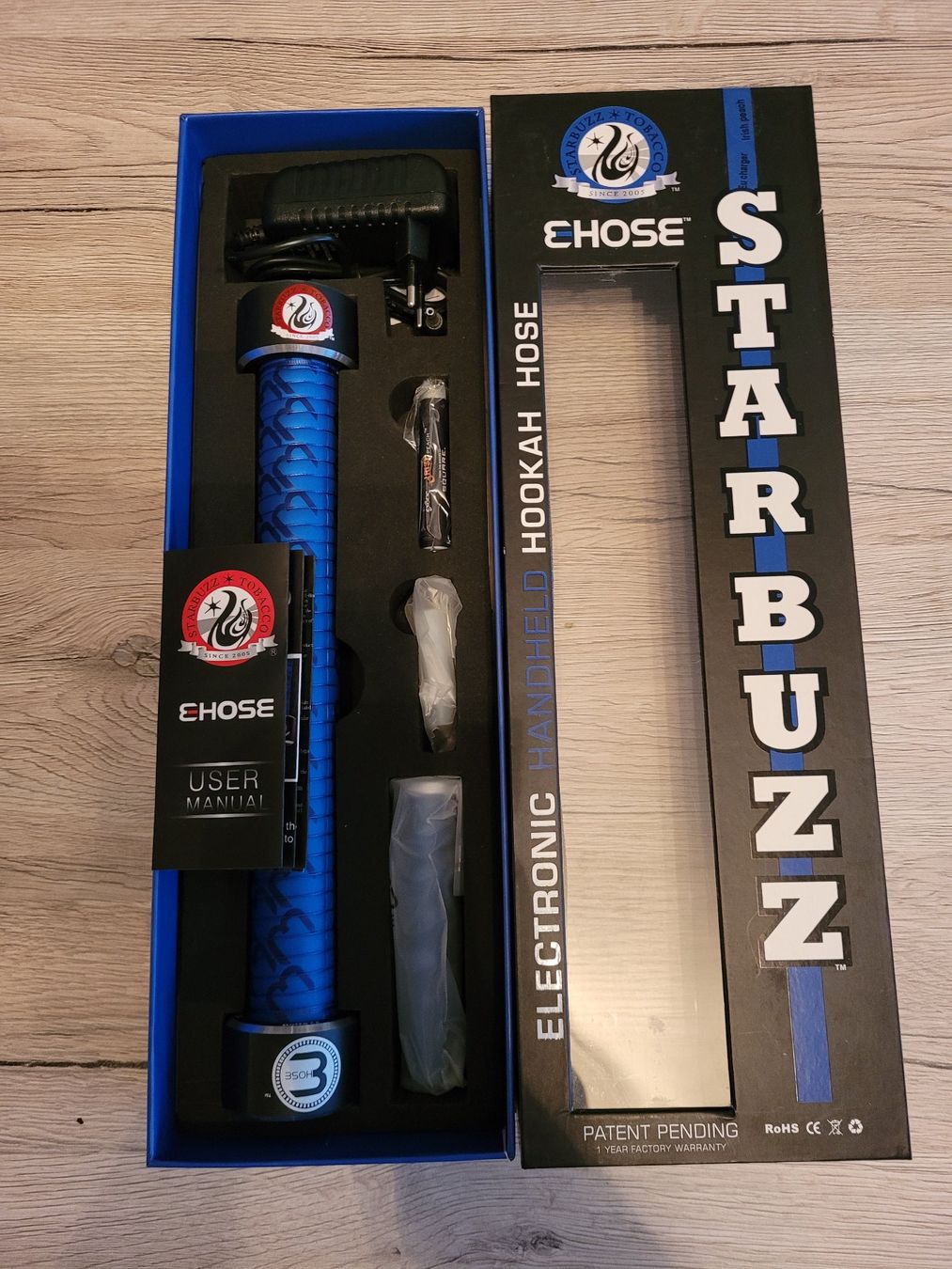 Altri Prodotti per fumatori: E-Shisha Starbuzz E-Hose blau - neuwertig – Nuovo (secondo la descrizione) da Bonau venduto da Nisi_89