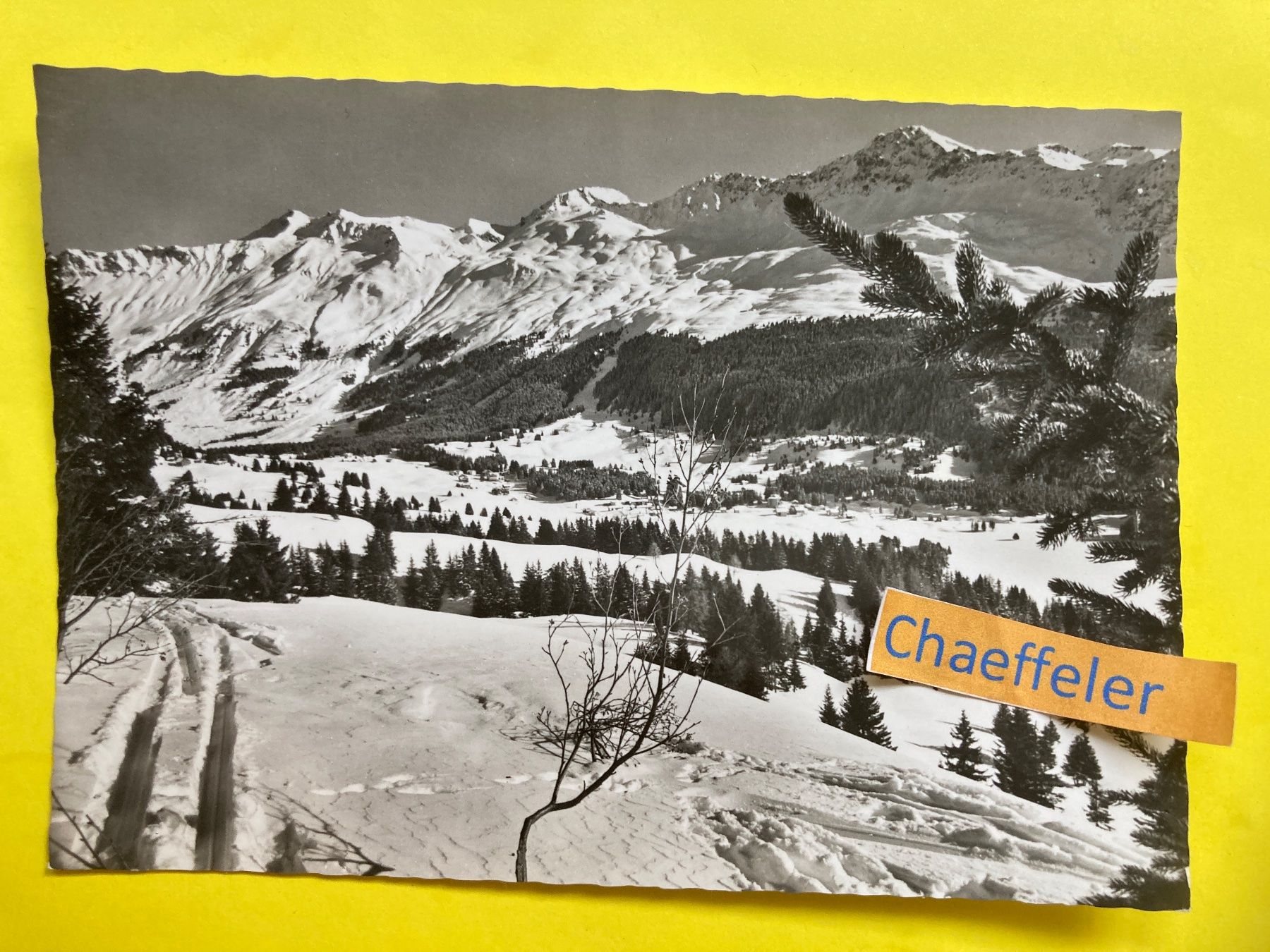 Ansichtskarten: 1966 Valbella, Generalansicht – Gebraucht aus Zürich von Chaeffeler