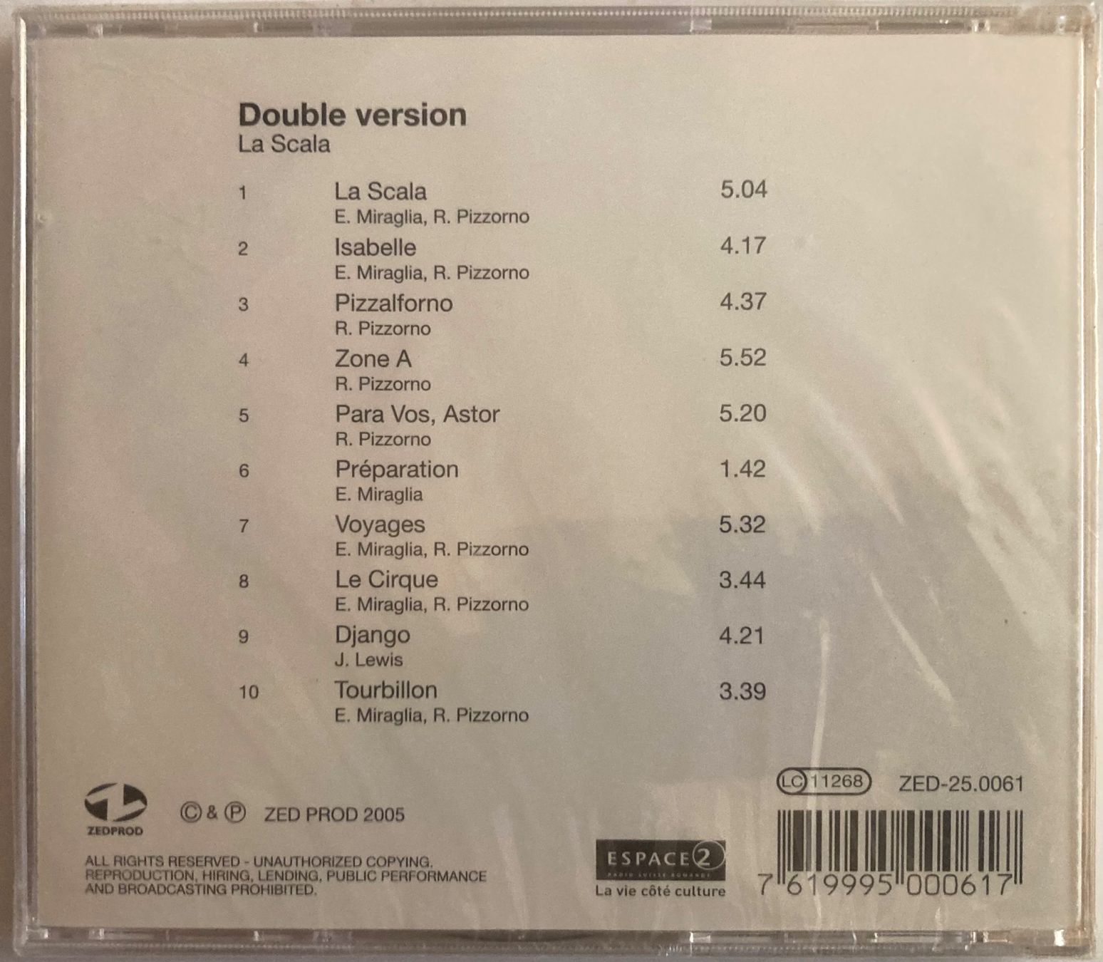 CDs: DOUBLE VERSION - LA SCALA – Neu und originalverpackt aus Poliez-Pittet von Newtown-Records 1