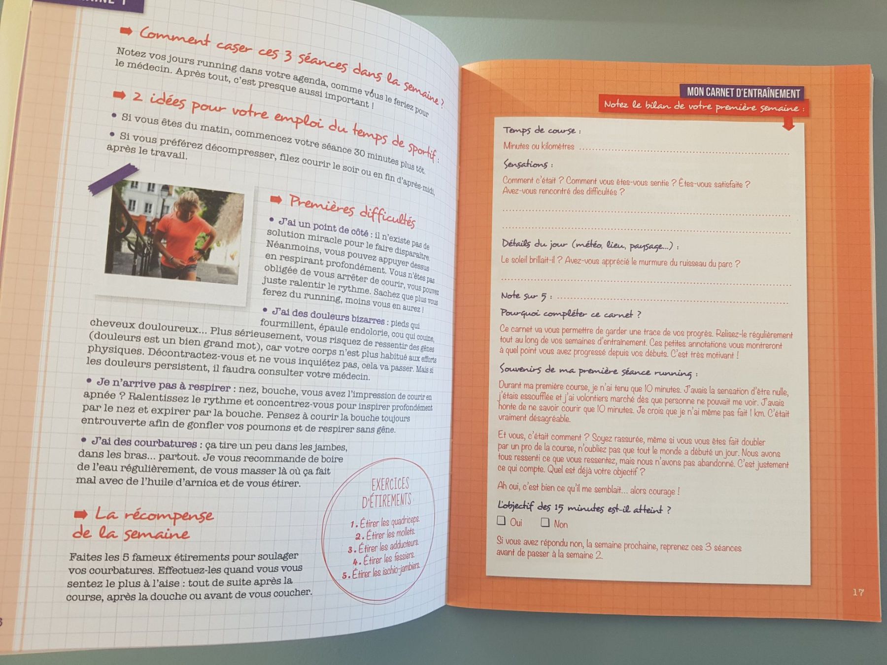 Bücher: Mon programme Running en 8 Semaines - motivant par étapes – Gebraucht aus Fully von Minouchka 1