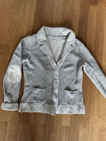 Public Strickjacke, hellgrau- grau, sehr edel, Marke: Public