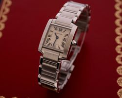 Cartier Tank Française SM Fullset 2014, Ref. W51008Q3