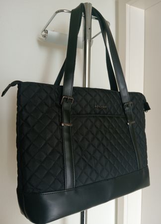 KROSER Laptop - Tasche 15.6" 42 x 33 cm mit USB Schwarz Top!
