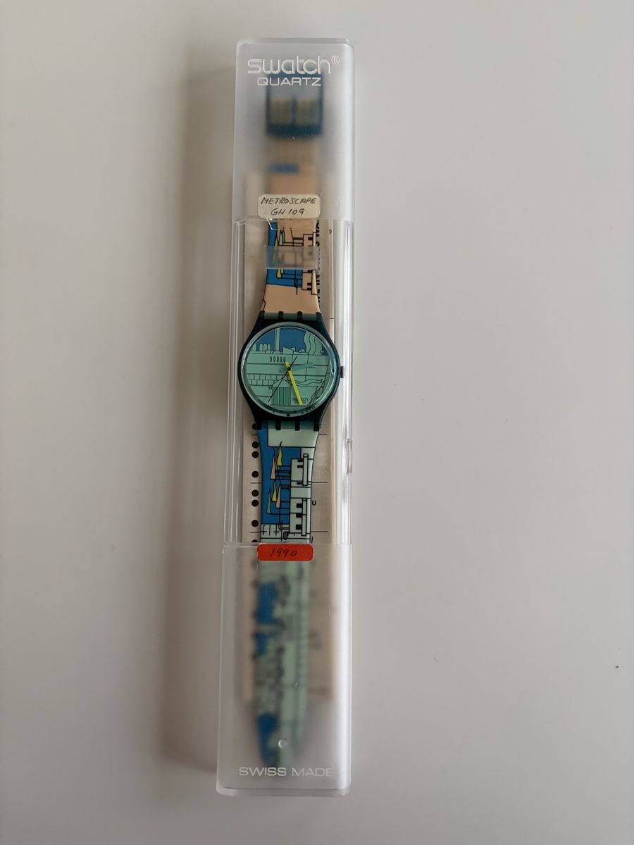 Swatch Orologi: Swatch - Gent Metroscape GN109 - 1990 – Nuovo e nell'imballaggio originale da Zürich venduto da shopping07 1
