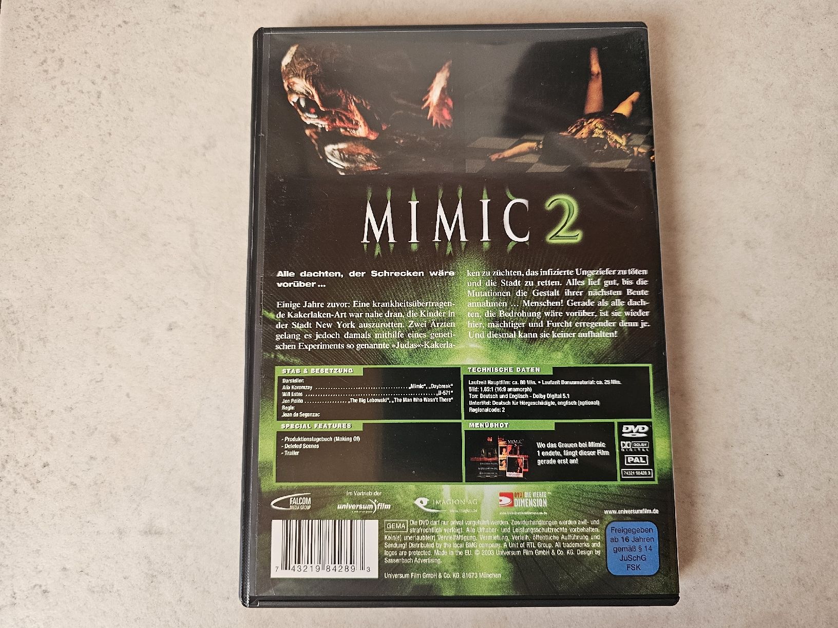 Tutti i DVDs: Mimic 2 – Usato da Schneisingen venduto da backstore24 1