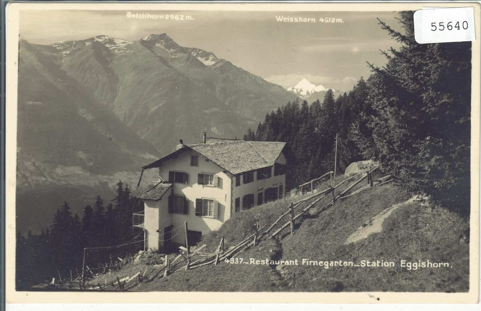 Cartoline postali: Restaurant Firnegarten - Station Eggishorn – Usato da Ettingen venduto da Kartenplanet
