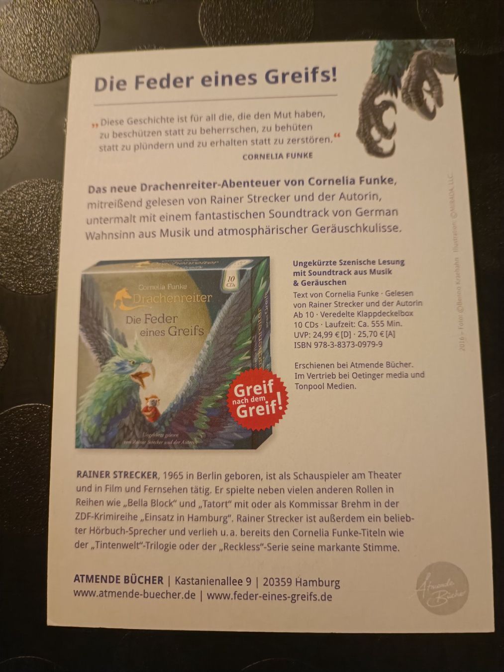 Autogramme: Rainer Strecker - handsigniert – Gebraucht aus Menziken von Artographs 1