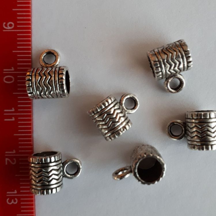 20 Perlkappen in tibetsilber, 8 mm online kaufen