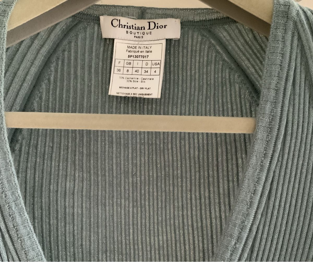 Dior Gilet & Giacche senza maniche: Dior Cardigan cachemire & soie – Usato da Vandoeuvres venduto da Boussy74 2
