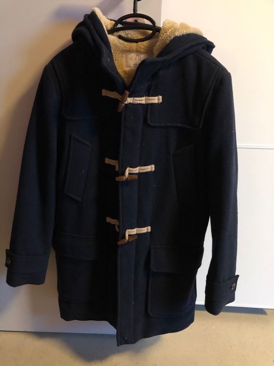 Duffle Coat Zara Pour Garçon 8 Ans - Neuf Sans étiquettes, Bleu Marine, Laine