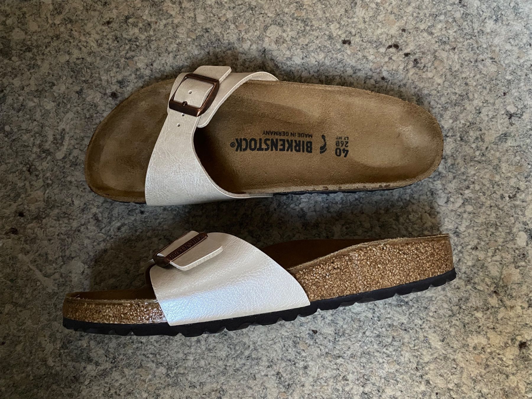 Birkenstock Damenschuhe: Birkenstock Madrid Pearl White, Gr. 40 – Gebraucht aus Wattwil von edel88 4