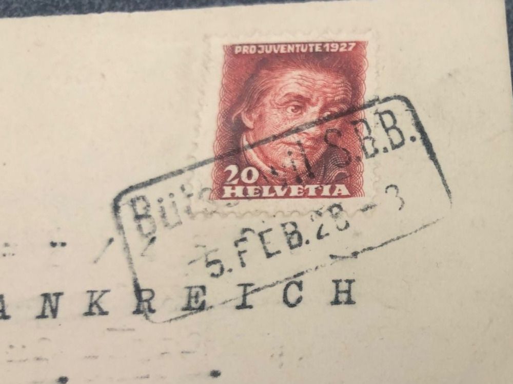 Tutti i francobolli: Bahnstempel BüTSCHWIL 1928 – Usato da Lufingen venduto da Rac0