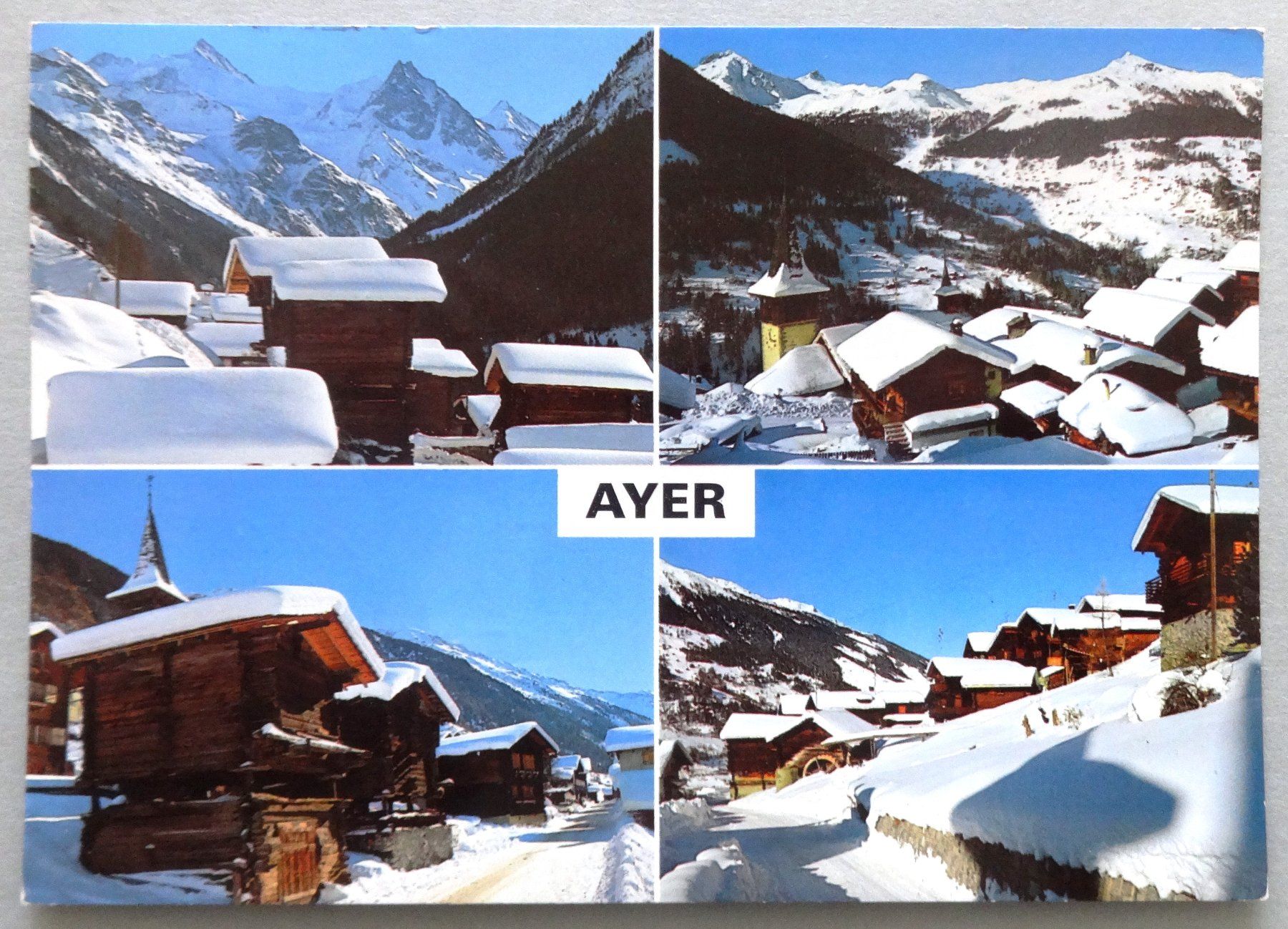 Cartes postales: Le village d' Ayer, Val d' Anniviers – D'occasion à Fétigny par Billy2miny