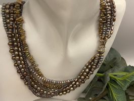 Mid Century Collier Verschluss SS, 9ct Goldauflage