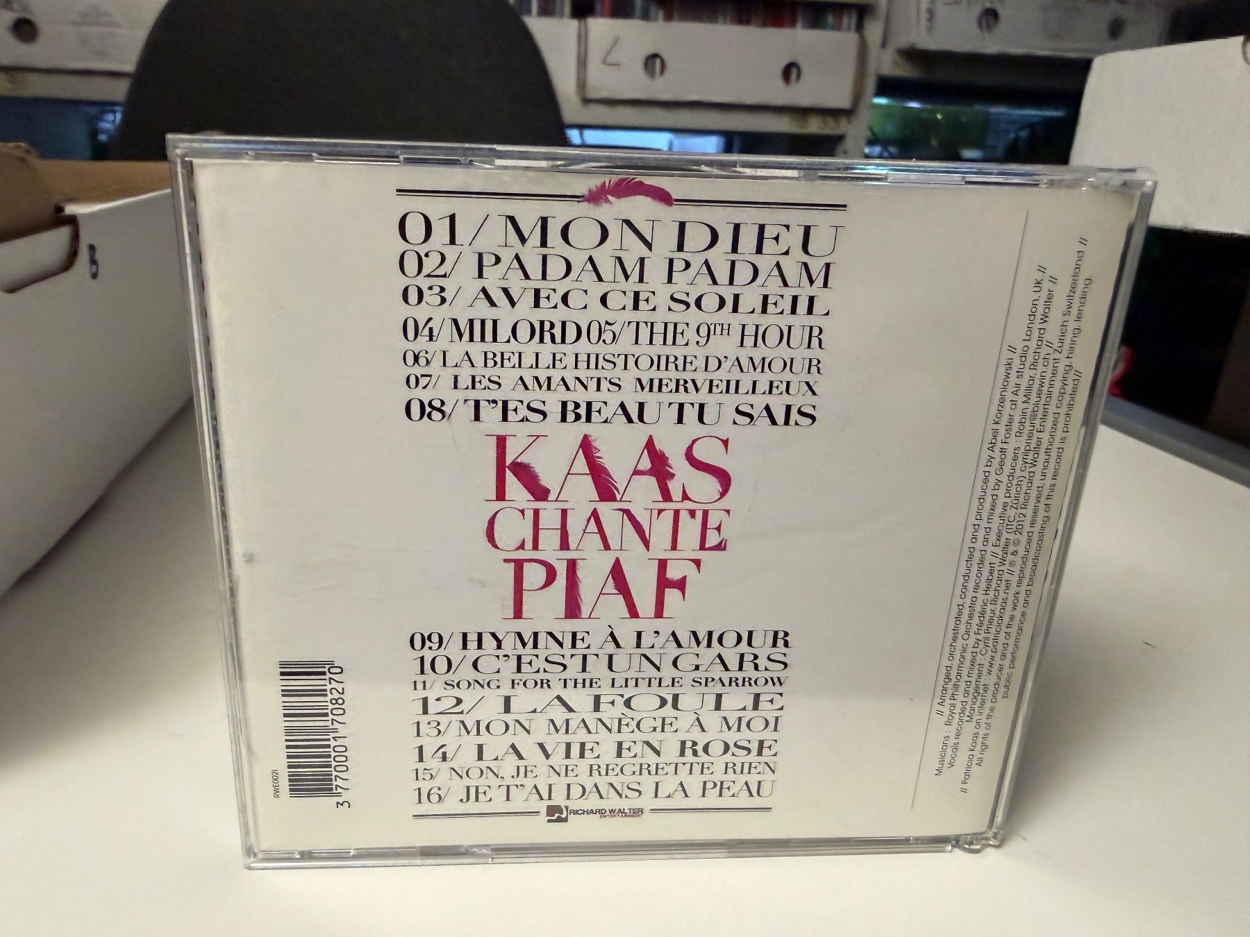 CDs: Kaas - Kaas Chante Piaf - HD23B – Gebraucht aus Küsnacht ZH von swisssales.net 1