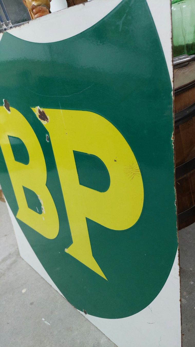 Insegne: Doppelseitiges BP Schild – Usato da Siblingen venduto da rantiques 3