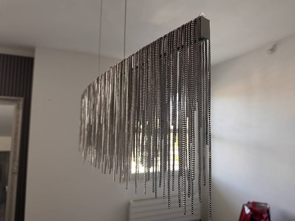 Pfister Kronleuchter & Deckenlampen: Edle Designer Hängeleuchte mit Metallketten – Gebraucht aus Staad SG von Spanella_Shop 1