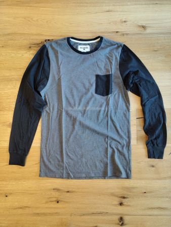 Billabong Langarmshirt L grau/schwarz