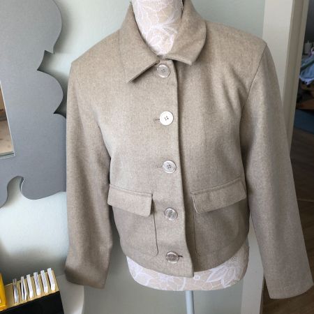 JDY Wolljacke, beige, Grösse XS,