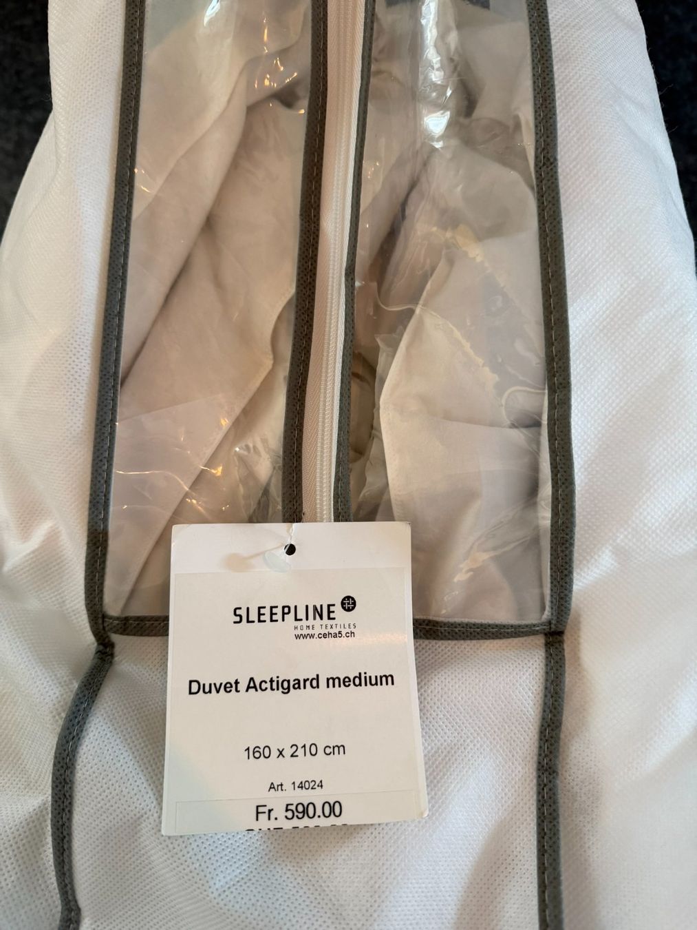 Coperte: Sleepline Duvet Actigard medium, 160x210cm – Nuovo (secondo la descrizione) da Wohlen AG venduto da Rondat 2