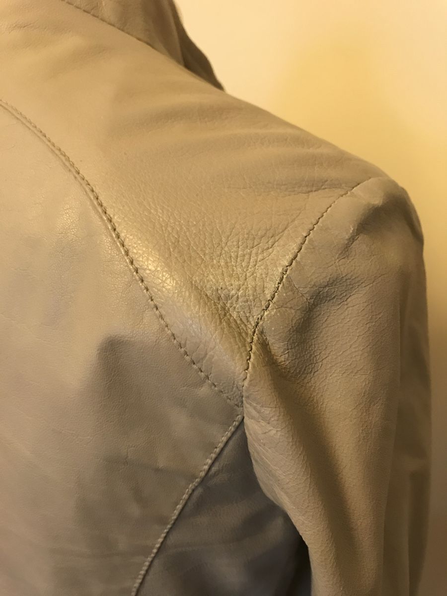Giacche: Italian leather jacket in stone IT42 – Usato da Embrach venduto da lau_2gtp 3