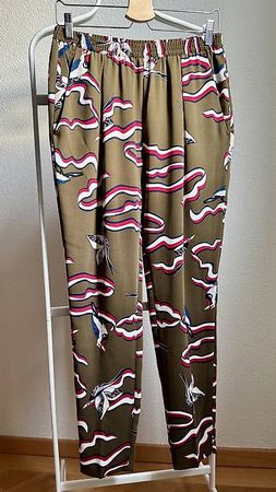 Tommy Hilfiger Hose gemustert, olivgrün/Muster, Gr.36
