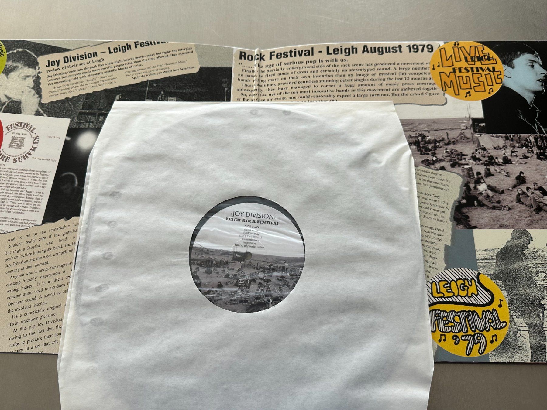 Dischi in vinile: JOY DIVISION LP LEIGH ROCK FESTIVAL – Usato da Sion venduto da jaipur1401 3
