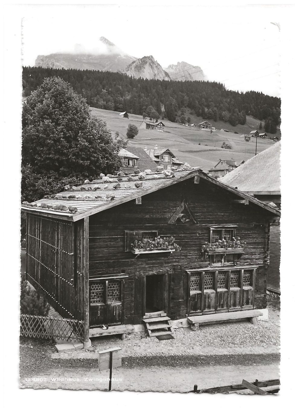 Ansichtskarten: AK 1961 Wildhaus Zwinglihaus – Gebraucht aus Greifensee von 315WDO