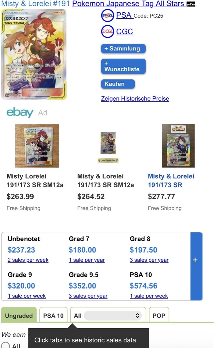 Pokémon Carte collezionabili: Misty & Lorelei – Usato da Gümligen venduto da gerecht245 2