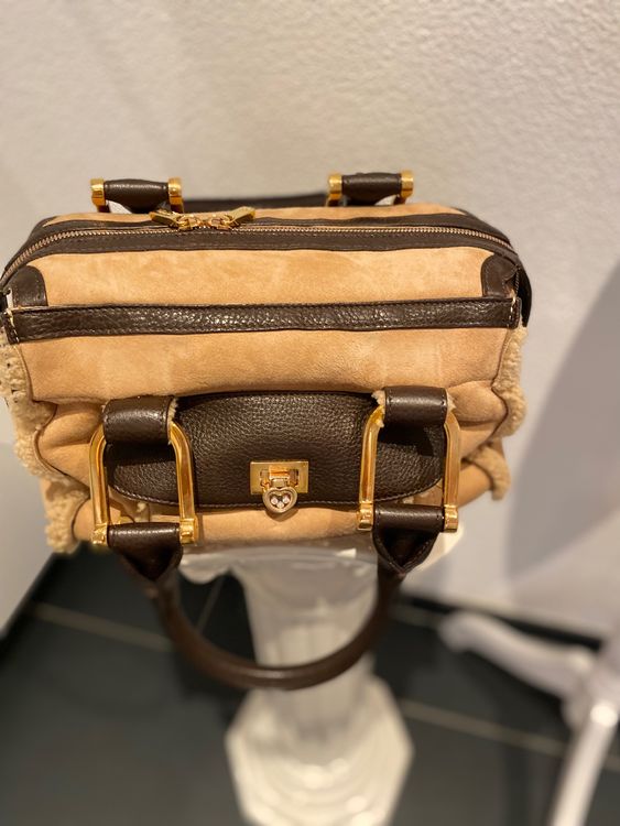 Wildleder Handtasche Retro - Schicke Umhängetasche Mit Großer Kapazität