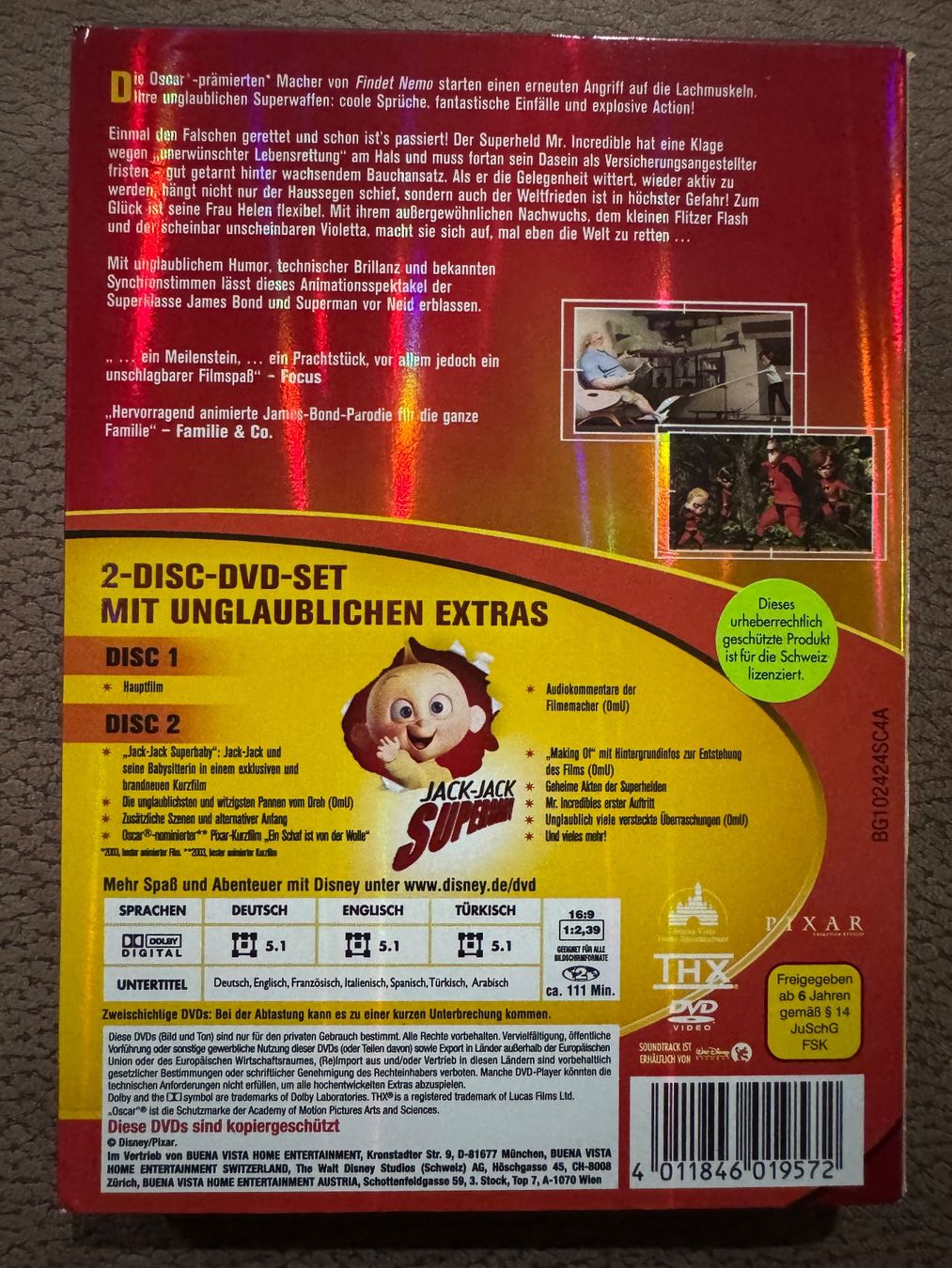 Tutti i DVDs: Die Unglaublichen – Usato da Dietikon venduto da MuNathy 1