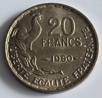 Münze Frankreich 20 Francs 1950