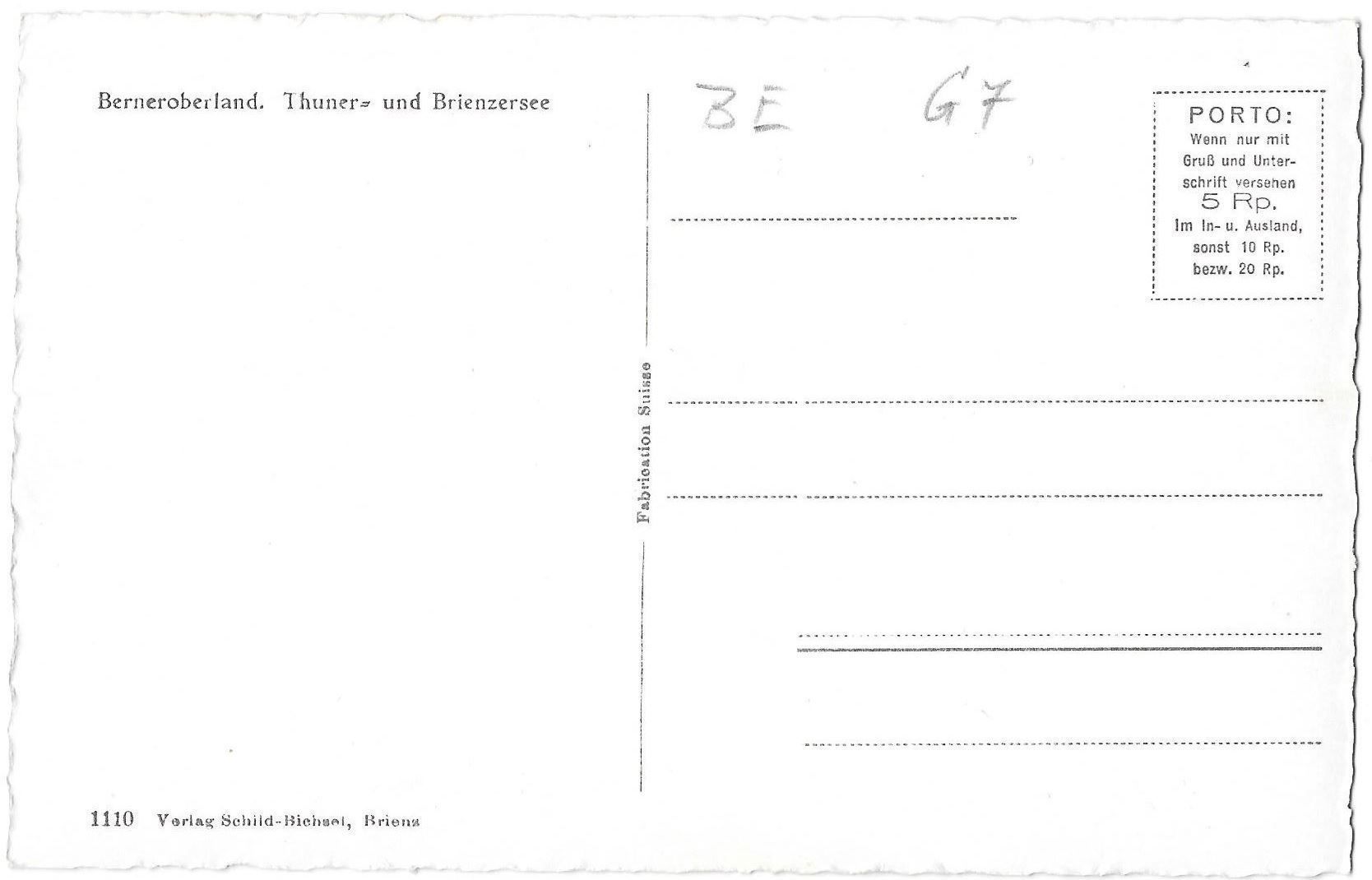 Cartoline postali: Panoramakarte Thun und Thunersee etc. – Usato da Olten venduto da clotaldi 1