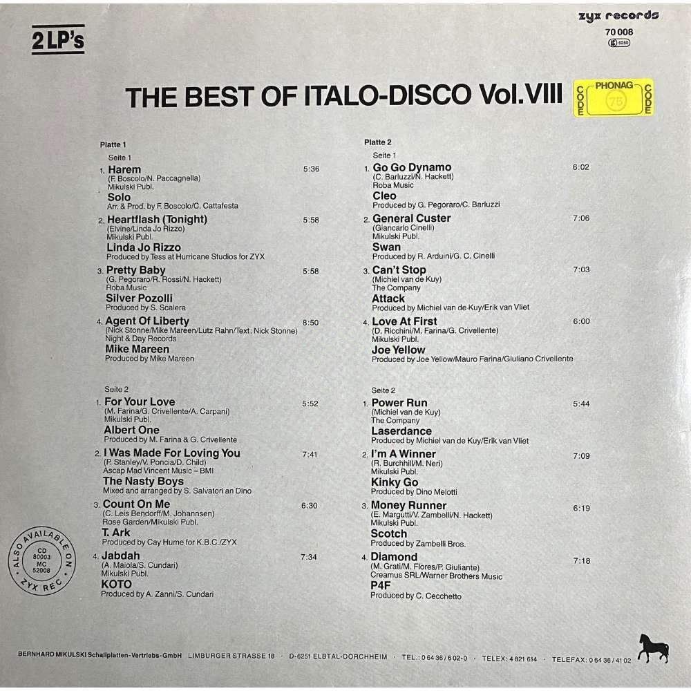 the-best-of-italo-disco-vol-8-lp-gebraucht-in-jonschwil-f-r-chf-18