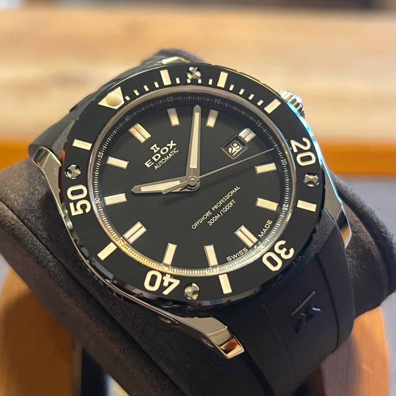 Edox Orologi: Edox Offshore Pro Class-1 Automatic Date 80088-3-NIN – Usato da Carouge GE venduto da Watchaser 7