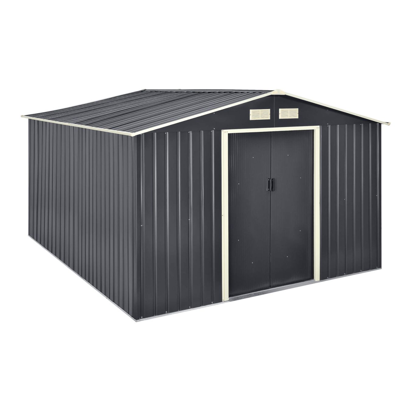 Gartenhäuser & Gewächshäuser: Gartenhaus Stahlblech mit Satteldach - Gratis Versand – Neu und originalverpackt aus Kleinwangen von Maluwa_GmbH