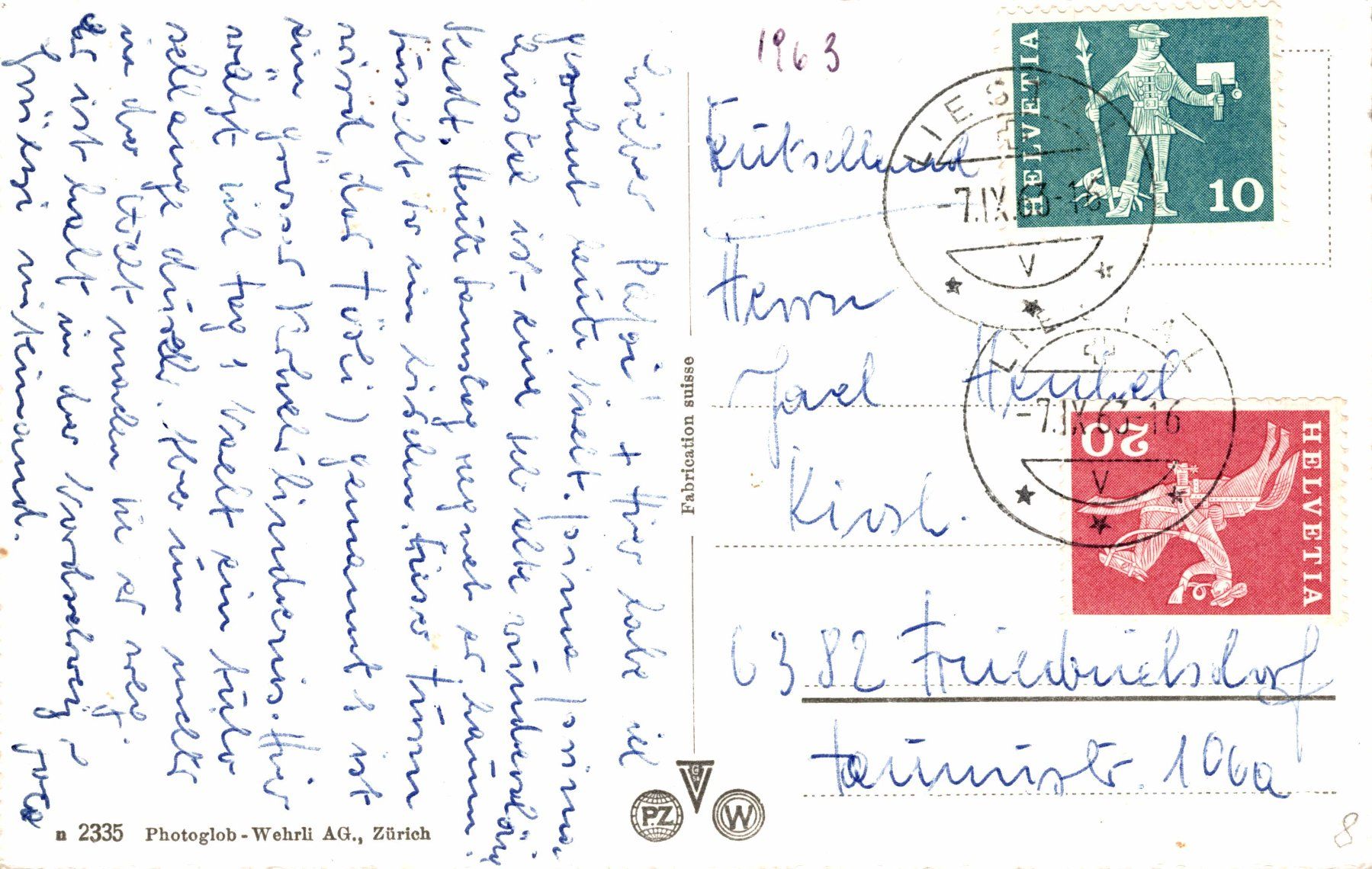 Cartoline postali: Liestal. Rathausgasse – Usato da Bronschhofen venduto da Astore 1