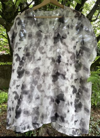 American Vintage Lightweight Summer Tunic Top, Tie Dye