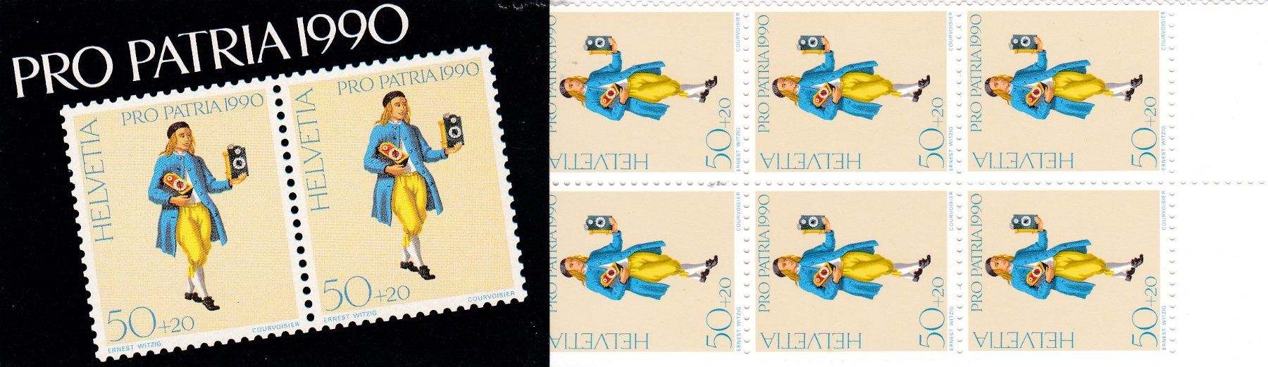 Tutti i francobolli: Pro Patria 1990 Briefmarken-Heft, – Nuovo e nell'imballaggio originale da Binningen venduto da Hahexa